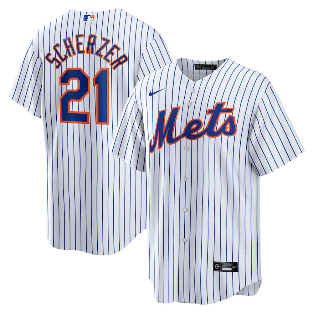 Men's New York Mets Max Scherzer Cool Base Replica Home Jersey - White