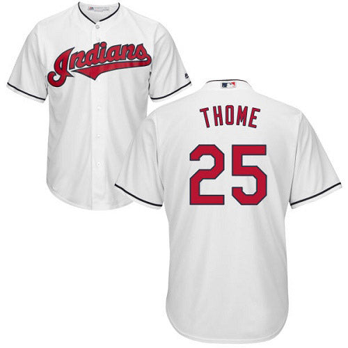 Youth Cleveland Indians Jim Thome Replica Home Jersey - White