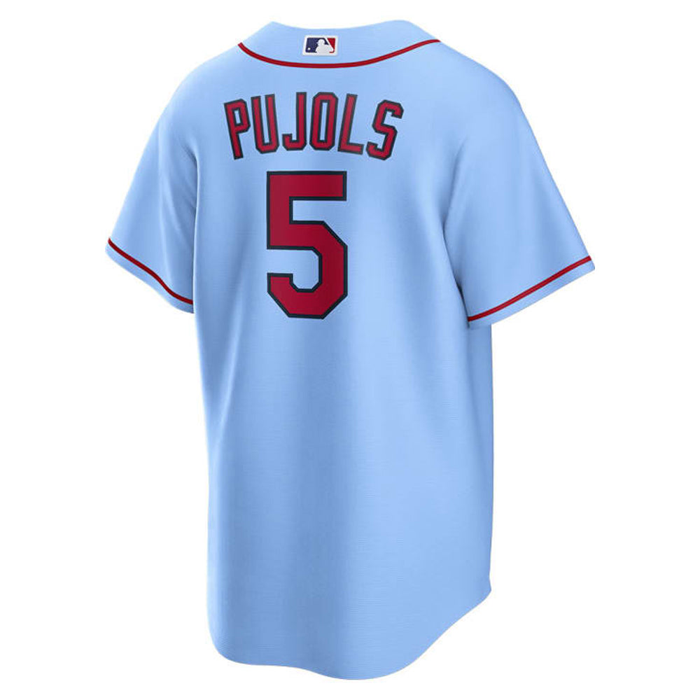 Men's St. Louis Cardinals Albert Pujols Cool Base Replica Alternate Jersey - Light Blue